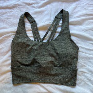 Forever 21 Strappy Sports Bra, Size Small, Grey Colored